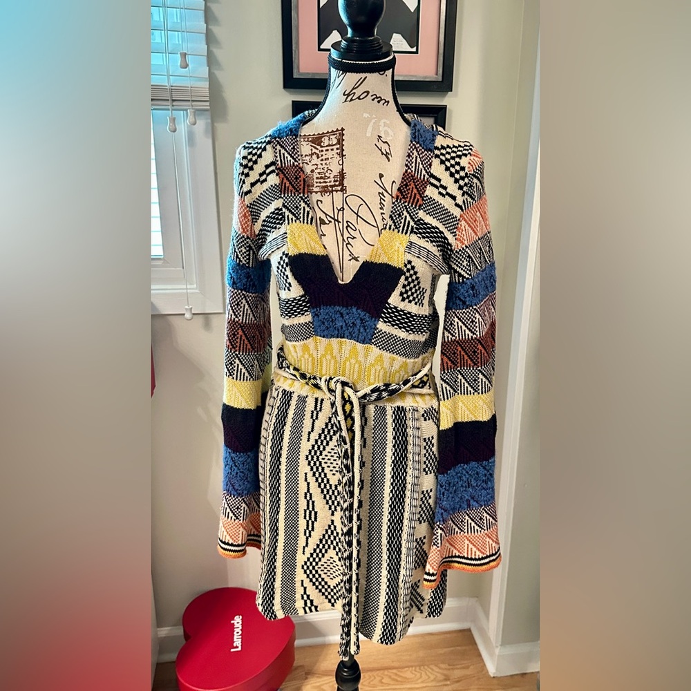 Free People Multicolor Knit Mini Dress